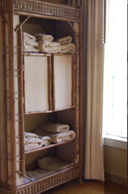 bamboo towel cabinet